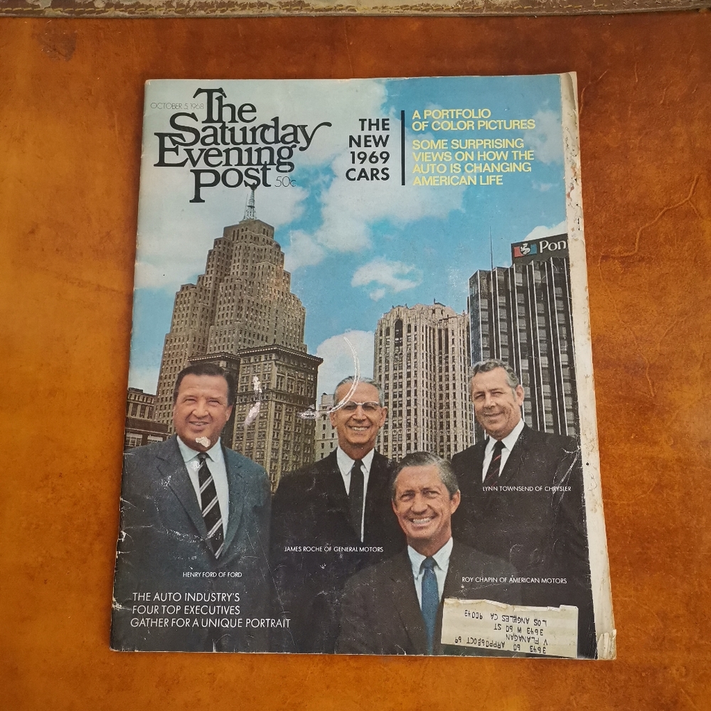The Saturday Evening Post October 5 1968 Vintage Magazine